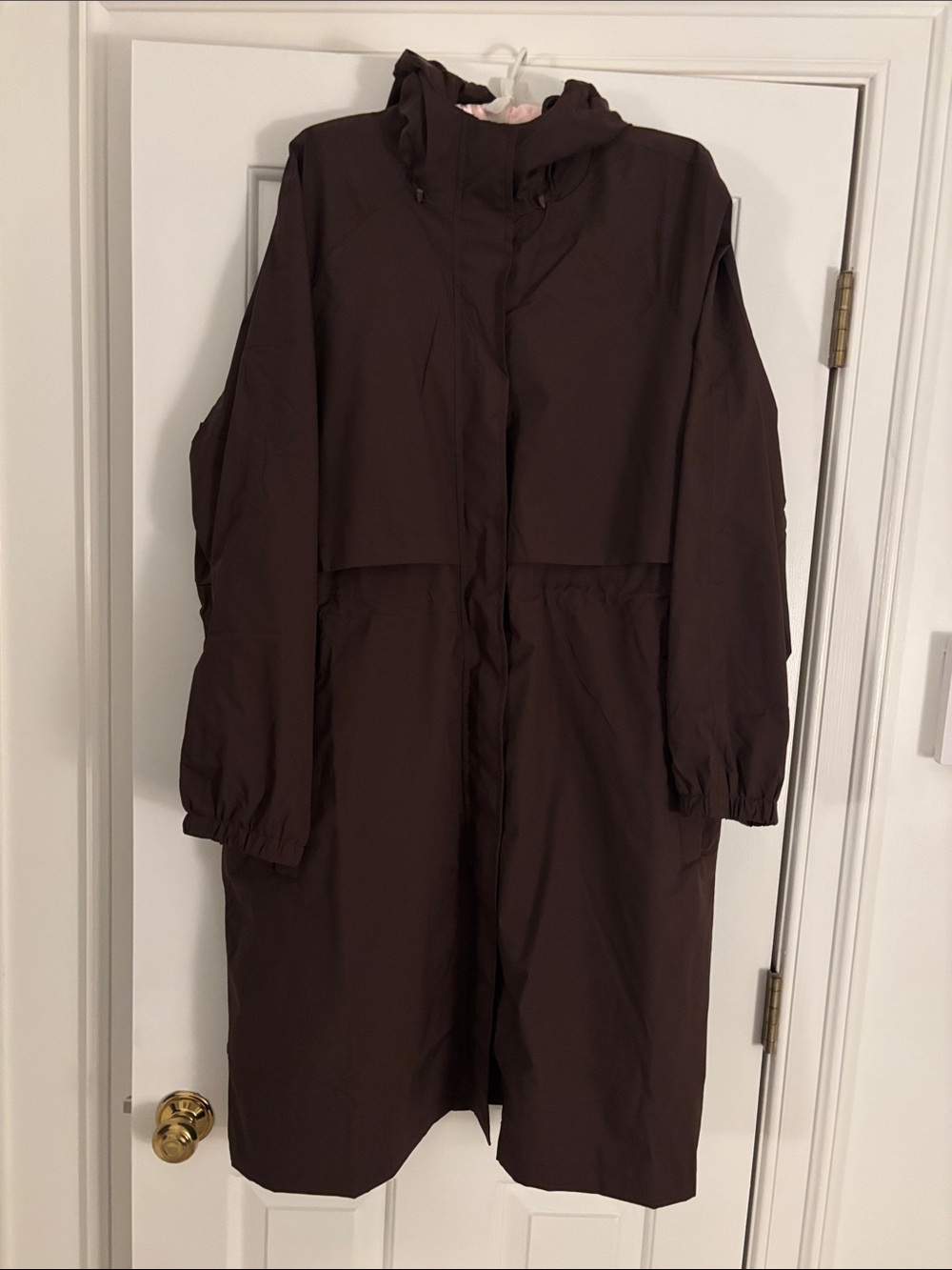 Brown Hooded Lands' End Cold Weather Jacket
